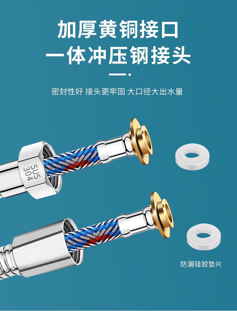 1.5/2/3M Gold Stainless Steel  - огляд і ціна Flexible Hose Braided
